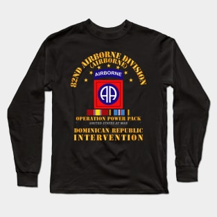 Power Pack - 82nd Airborne Division w Svc Ribbons Long Sleeve T-Shirt